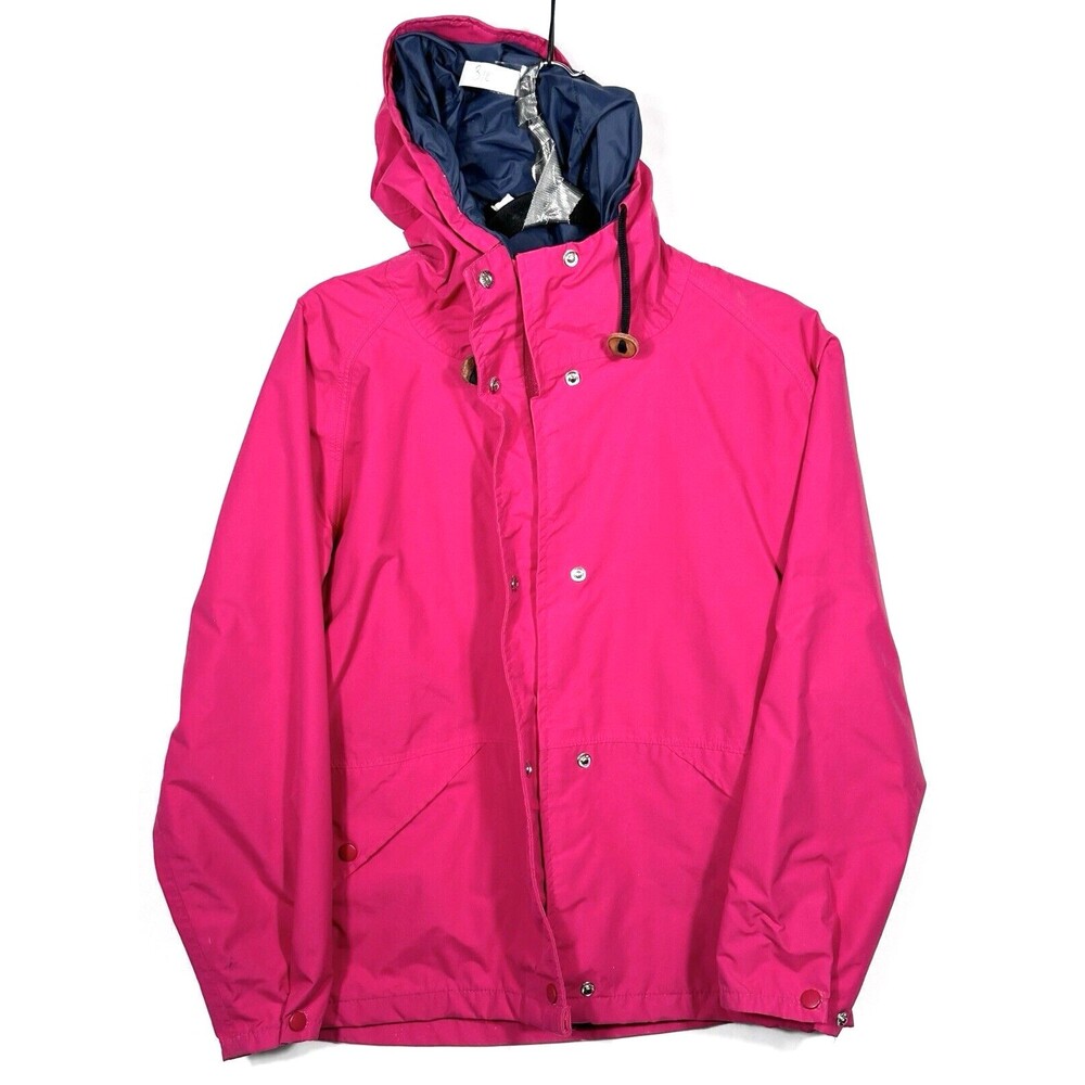Cabela’s Women Fuschia Pink Outerwear GoreTex Hooded Full Zip Button Jacket Sz S